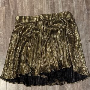 Show Me Your MuMu Gold and Black Carlos Swing Shorts